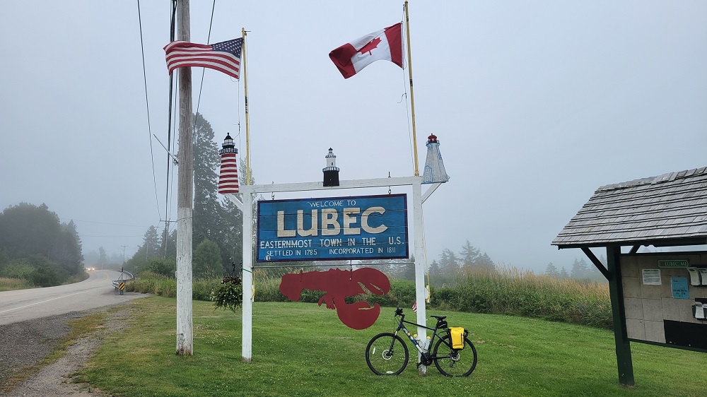 Welcome Sign at the entrance to Lubec