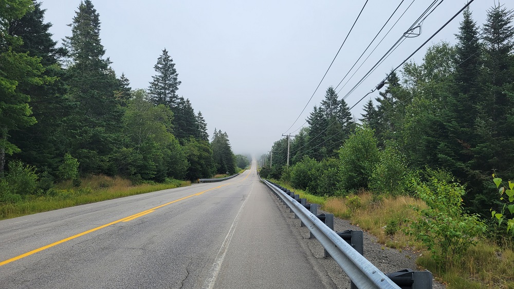 Road from Whiting to Lubec