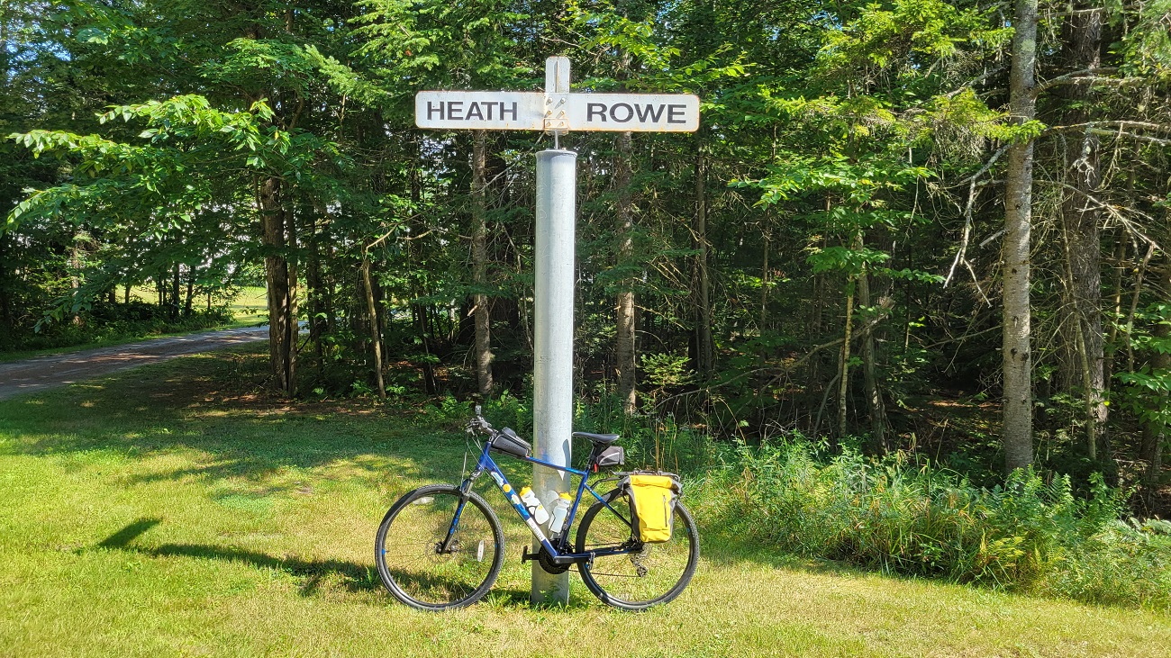 Heath & Rowe Town-line Sign