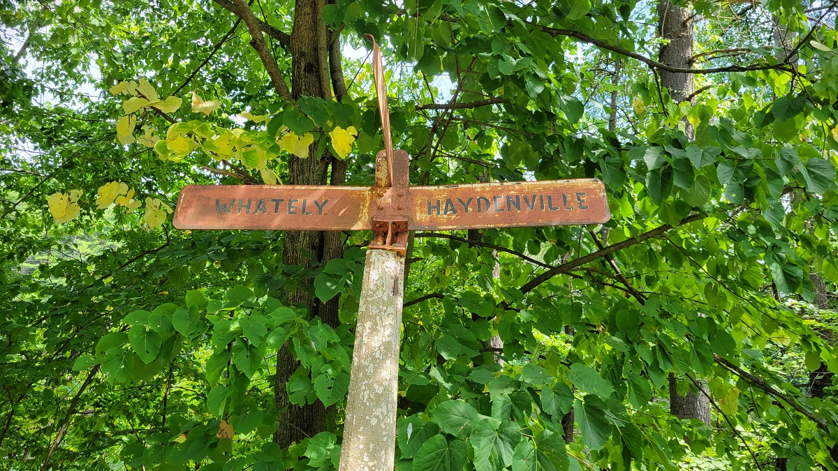 Whately & Haydenville (Williamsburg) Town-line Sign