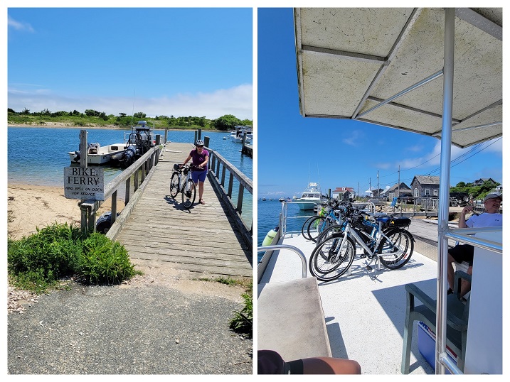 Meneshma bike ferry connecting to Aquinnah