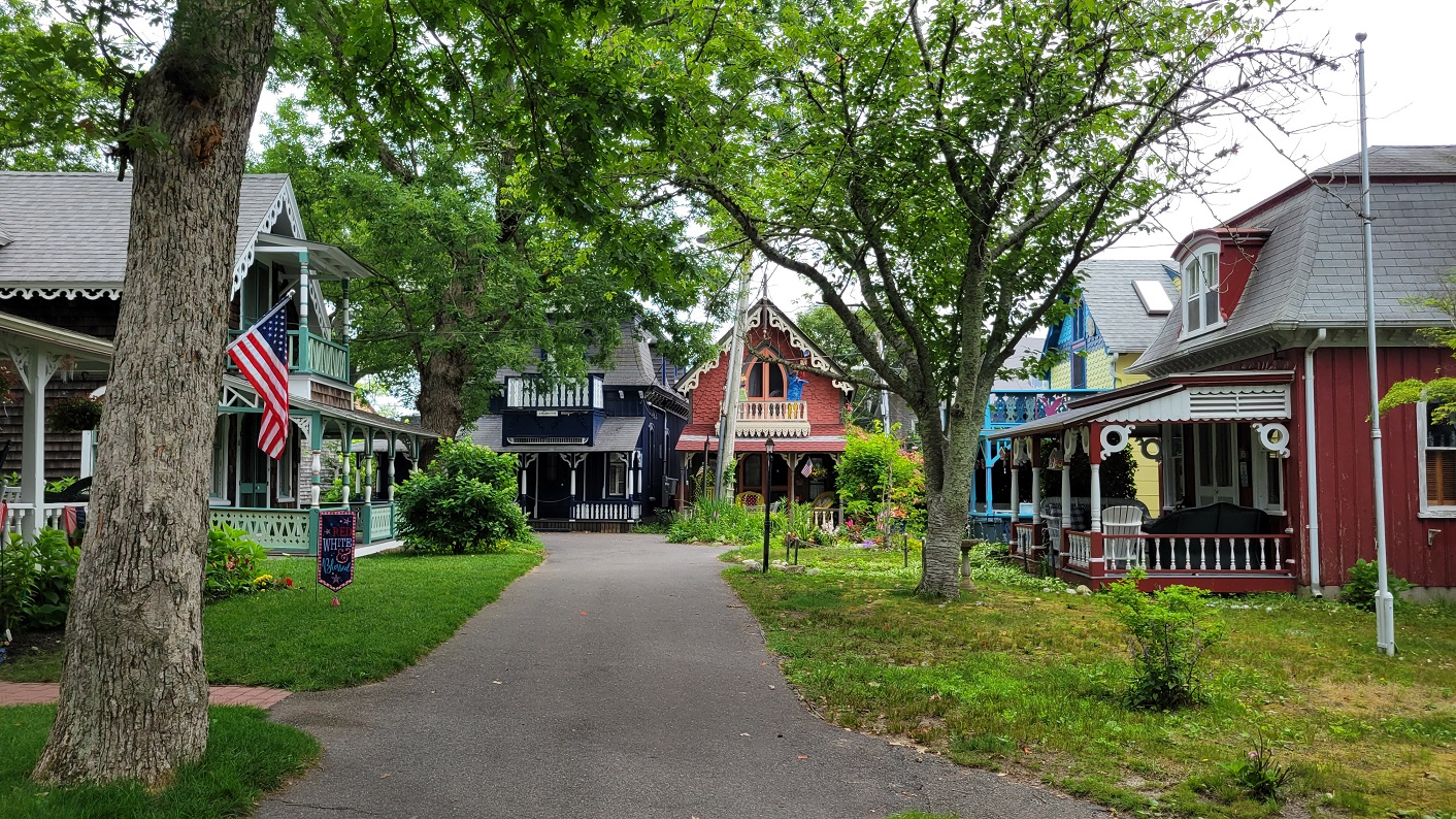 Oak Bluffs ‘Campground’ Gingerbread houses